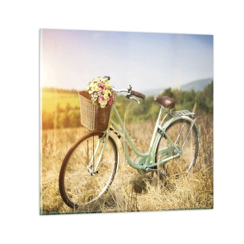 Tablou pe sticlă - Mă odihnesc aici un pic - 30x30 cm