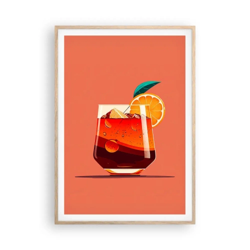 Poster în ramă de stejar deschis - Răcoare de vară - 70x100 cm