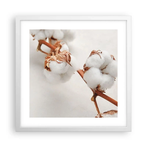 Poster în ramă albă - Numai îmbrățișări - 40x40 cm