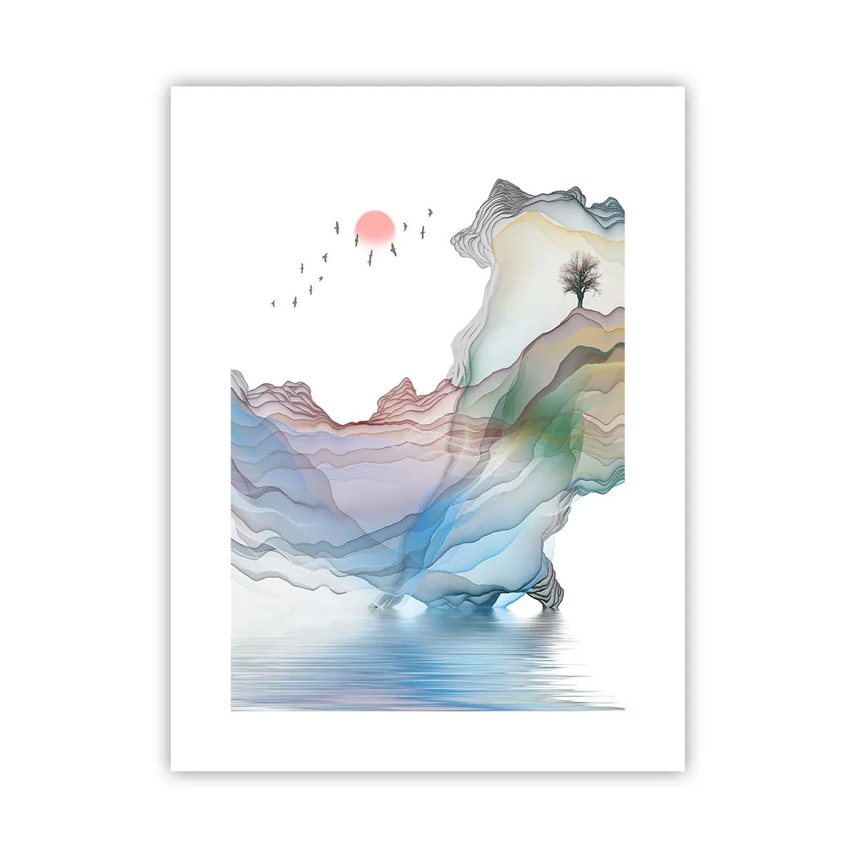 Poster - Spre munții de cristal - 30x40 cm