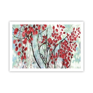 Poster - Arbore în stacojiu - 91x61 cm