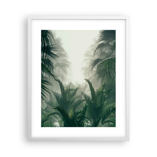 Poster în ramă albă - Mister tropical - 40x50 cm