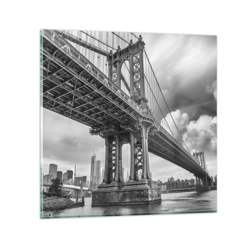 Tablou pe sticlă - Spre inima orașului - 50x50 cm