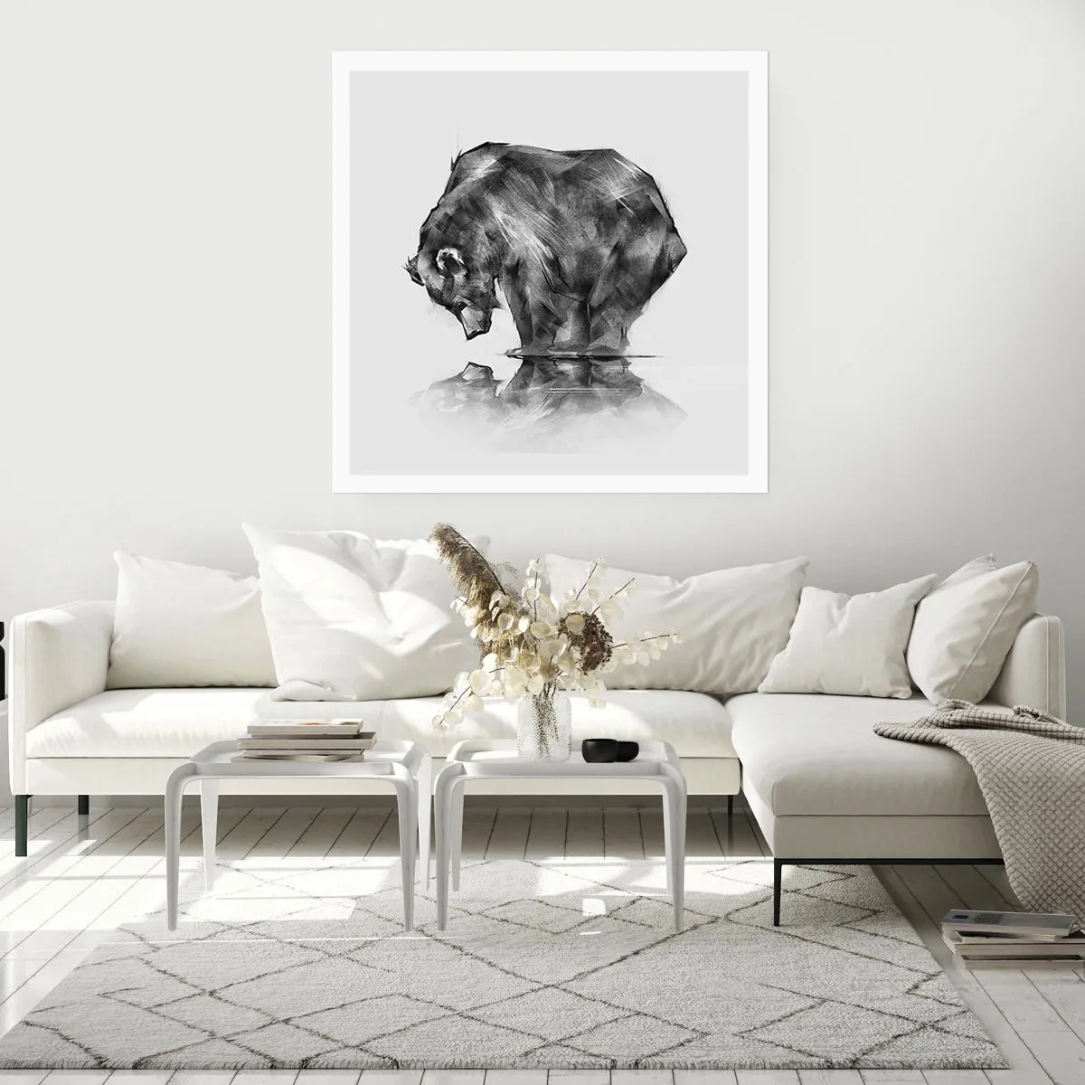 Poster - Mă bucur să văd pe cineva apropiat - 30x30 cm