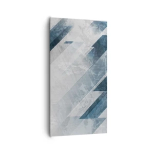 Tablou pe pânză - Compoziția spațială - mișcarea griului - 65x120 cm