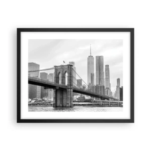 Poster în ramă neagră - New York vibes - 50x40 cm
