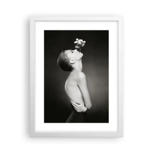 Poster în ramă albă - Eleganță excentrică - 30x40 cm