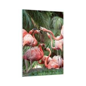 Tablou pe sticlă - Bârfa de după-amiază - 70x100 cm