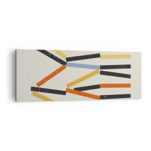 Tablou pe pânză - Compoziție la nivel - 140x50 cm