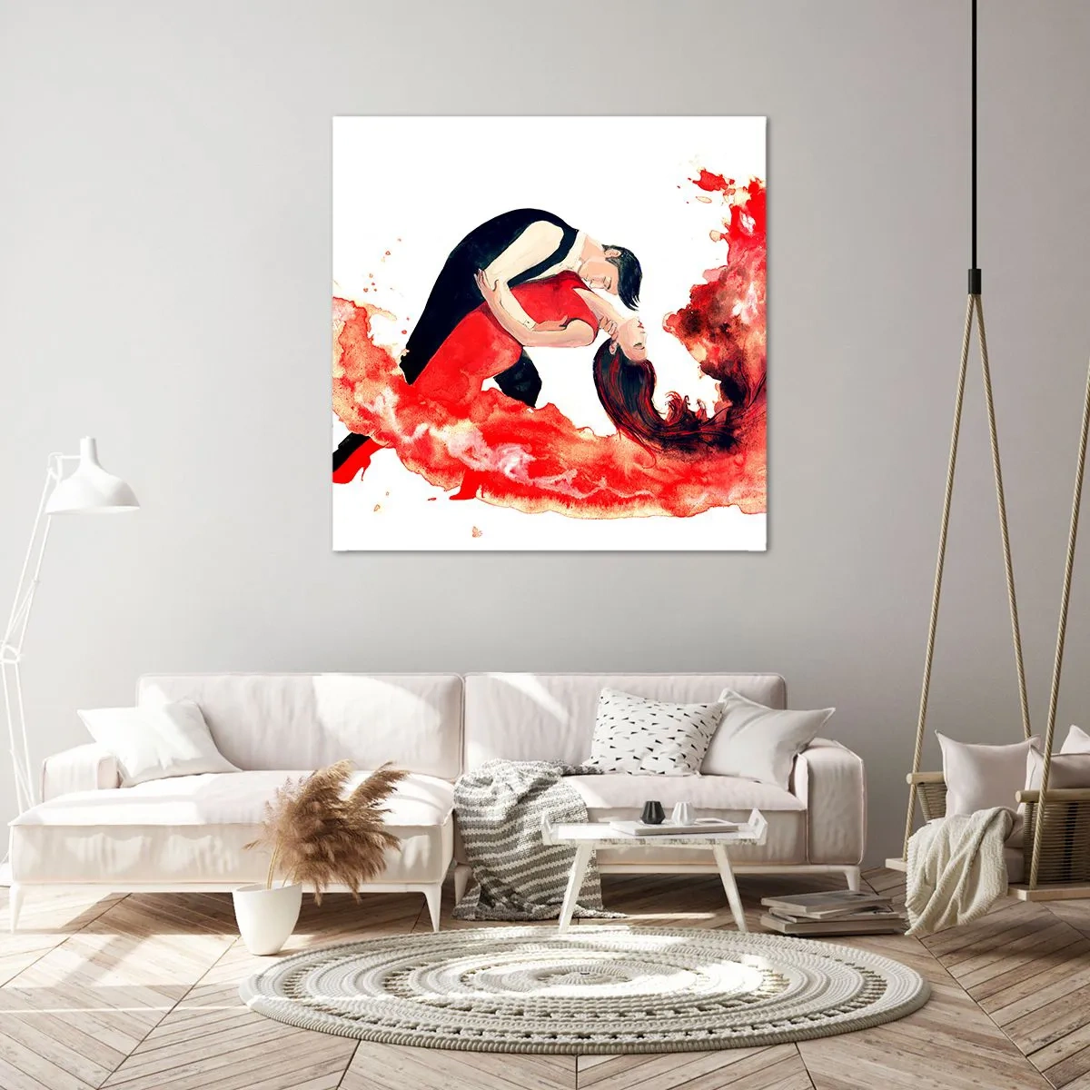 Tablou pe pânză - Tango - un val senzual - 40x40 cm