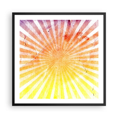 Poster în ramă neagră - Răsărituri și apusuri de soare - 60x60 cm