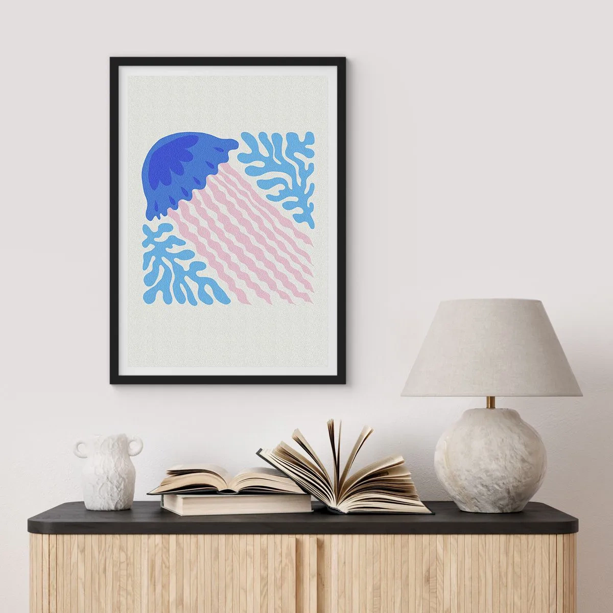 Poster în ramă neagră - Ca și cum ar fi din altă lume - 30x40 cm