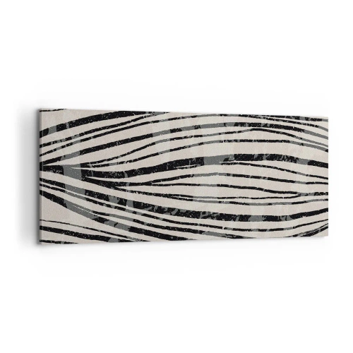 Tablou pe pânză - Deversare de linii - 100x40 cm