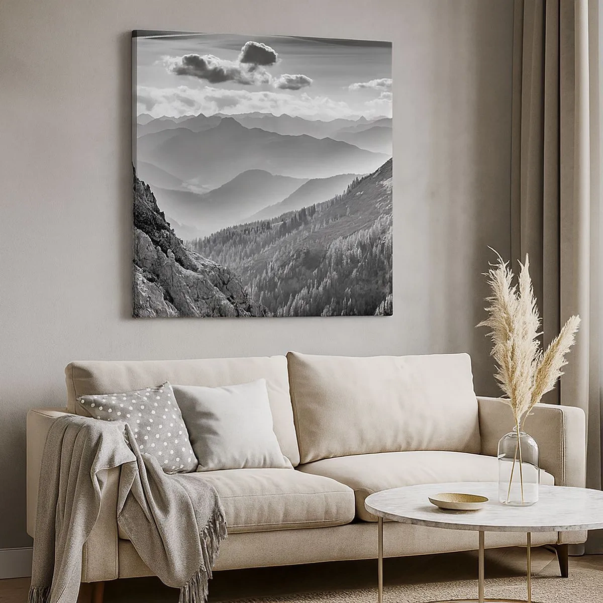 Tablou pe pânză - Dincolo de orizont - 30x30 cm