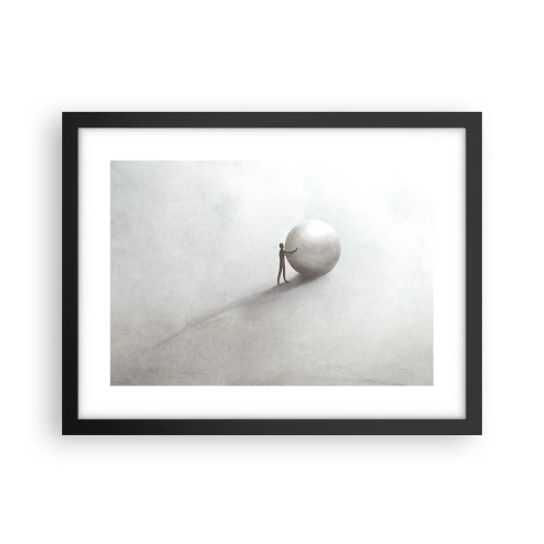 Poster în ramă neagră - Jocul vieții - 40x30 cm