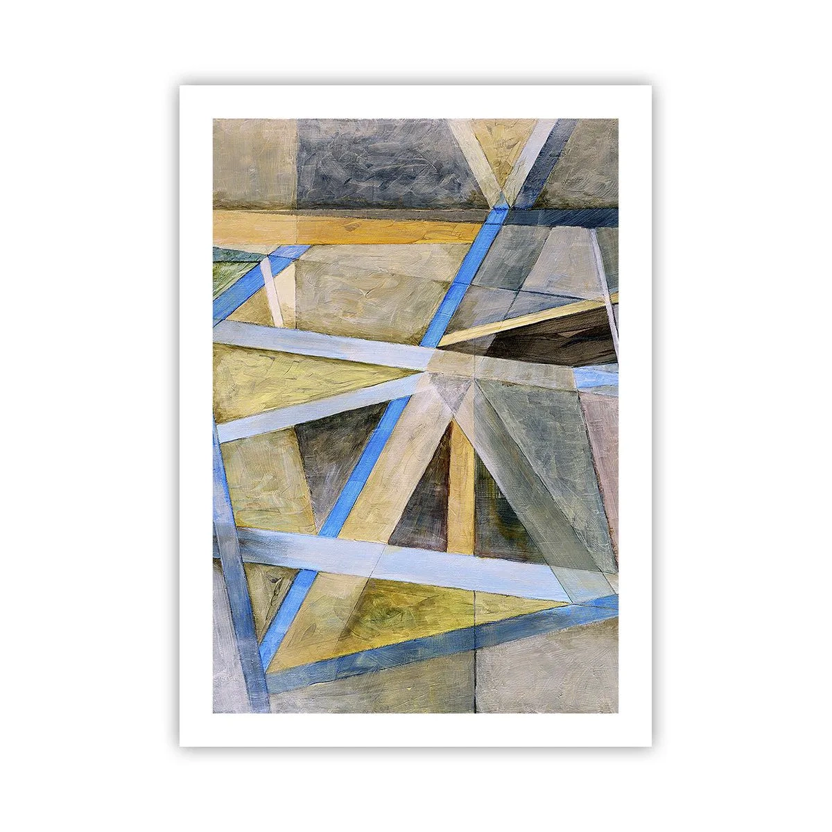 Poster - Drept sau de-a curmezișul? - 50x70 cm