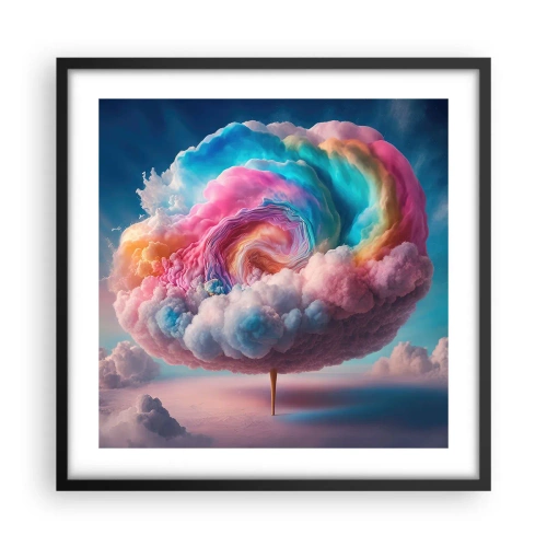 Poster în ramă neagră - Visul unui parc de distracții - 50x50 cm