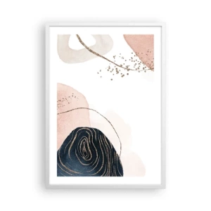 Poster în ramă albă - Totul curge - 50x70 cm