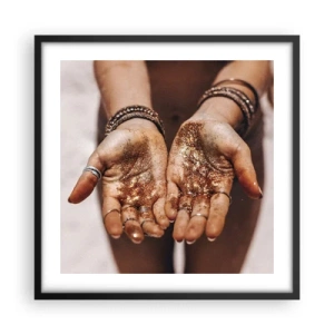 Poster în ramă neagră - Un cadou pentru tine - 50x50 cm