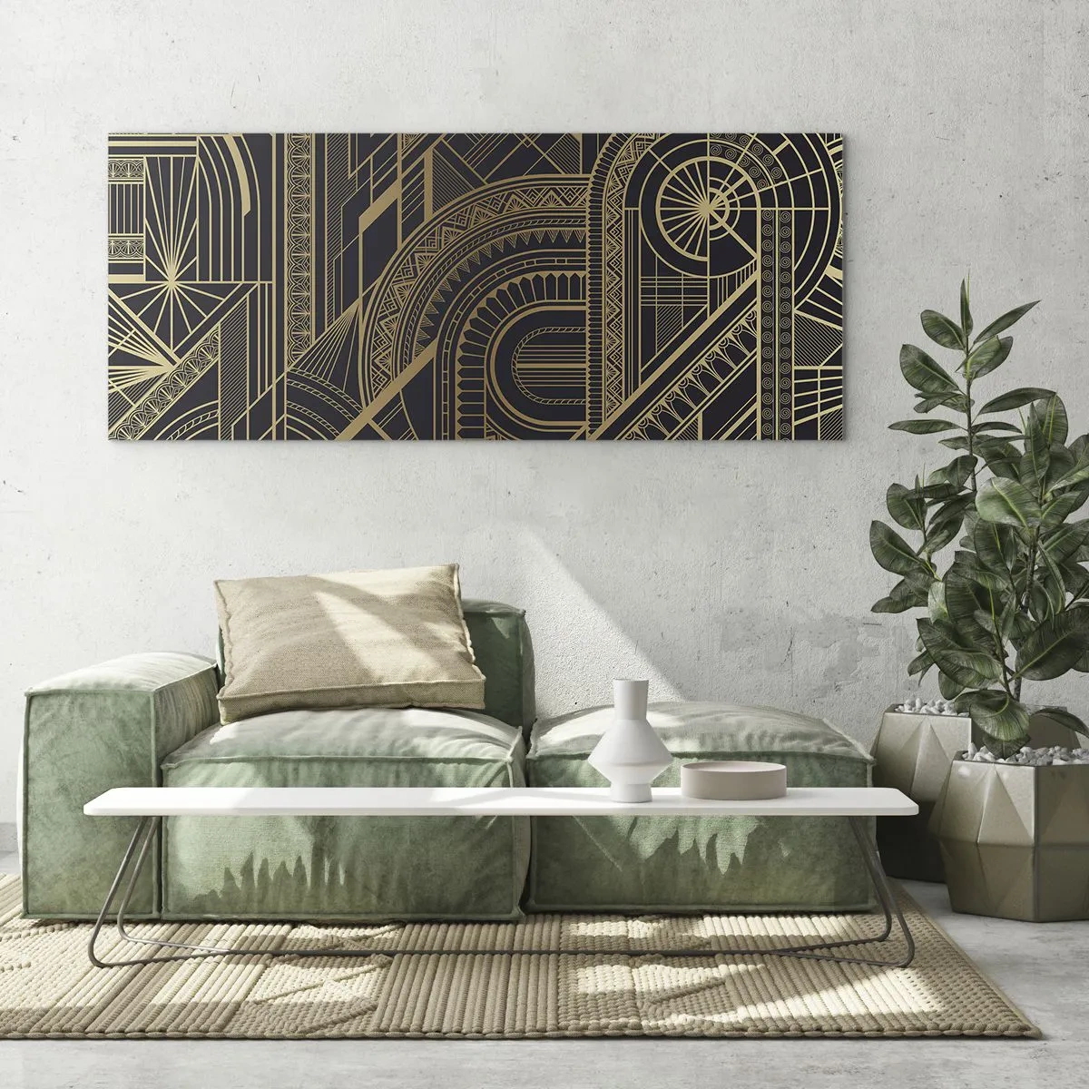 Tablou pe sticlă - Concepte, idei, planuri - 100x40 cm
