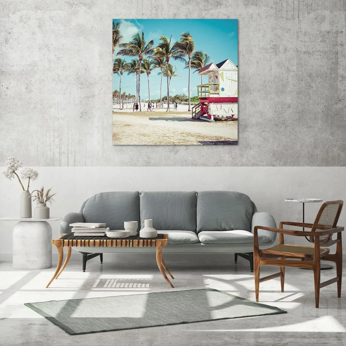 Tablou pe sticlă - O zi frumoasă te așteaptă - 40x40 cm