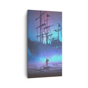 Tablou pe pânză - Întâlnirea cu mitul mării - 45x80 cm