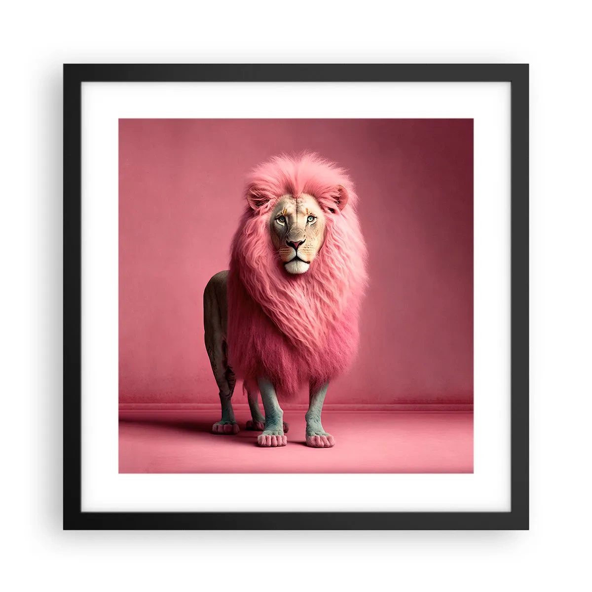 Poster în ramă neagră - Și nu-ți mai este frică - 40x40 cm