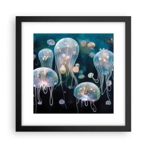 Poster în ramă neagră - Balul subacvatic - 30x30 cm