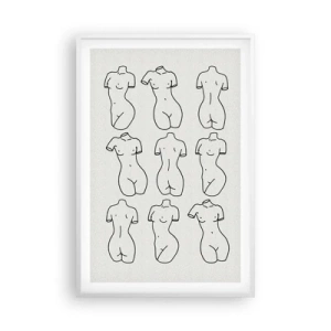 Poster în ramă albă - Doar Venus - 61x91 cm