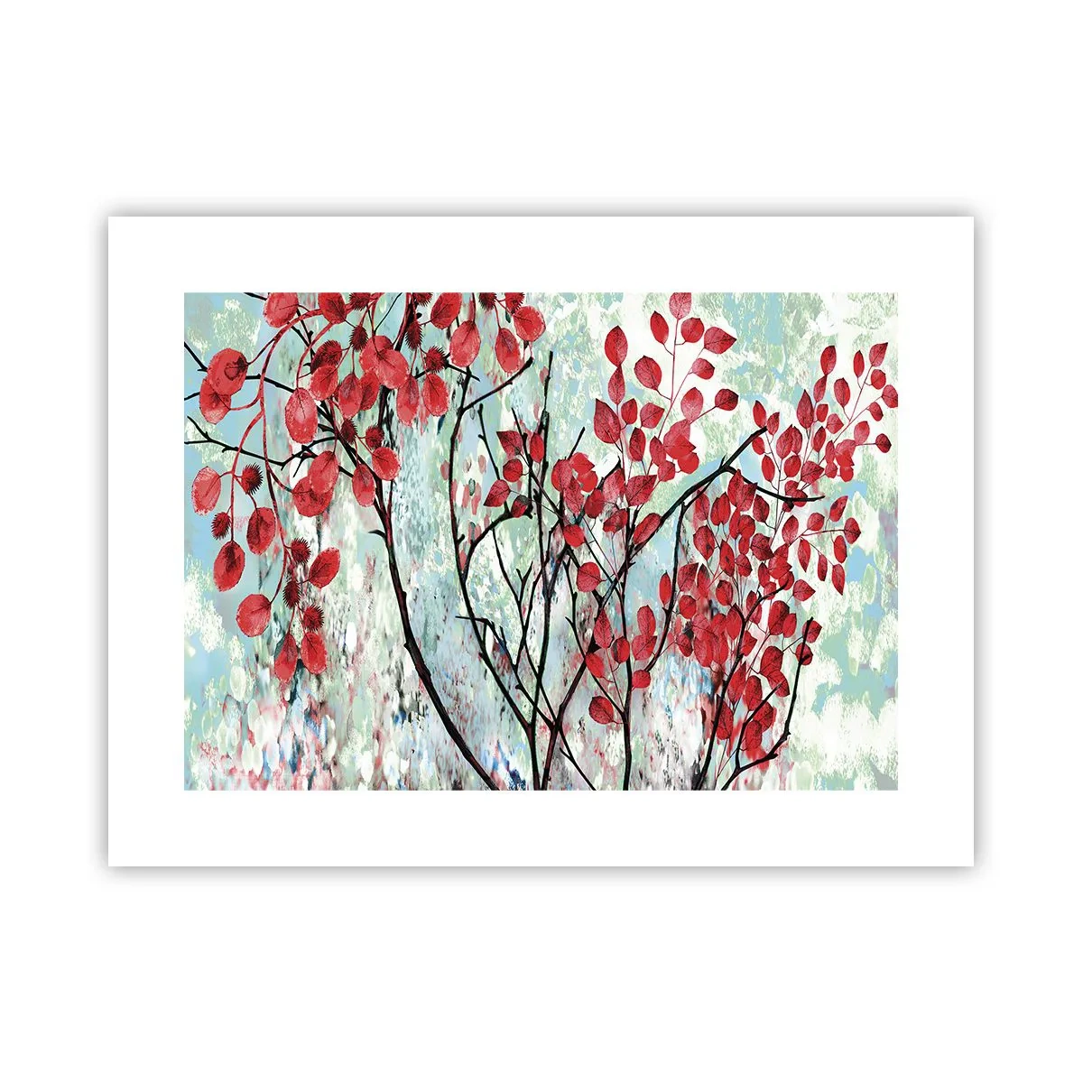 Poster - Arbore în stacojiu - 40x30 cm