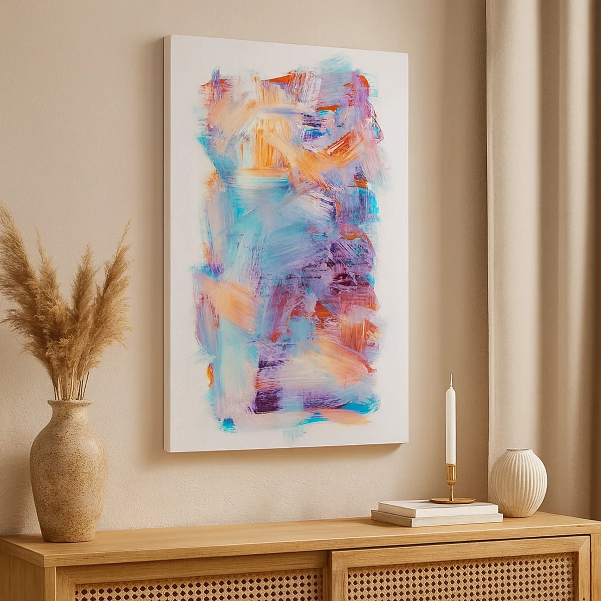 Tablou pe pânză - O dezordine colorată - 50x70 cm