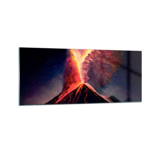 Tablou pe sticlă - Frumusețe și groază - 100x40 cm