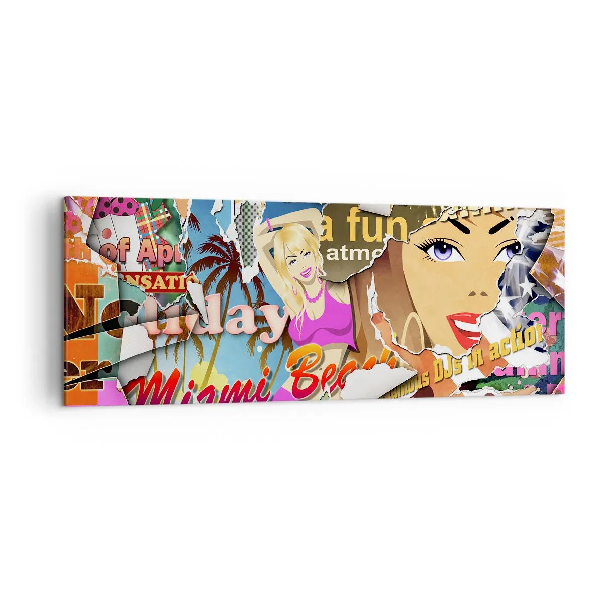 Tablou pe pânză - Flashback-uri de vacanță - 140x50 cm