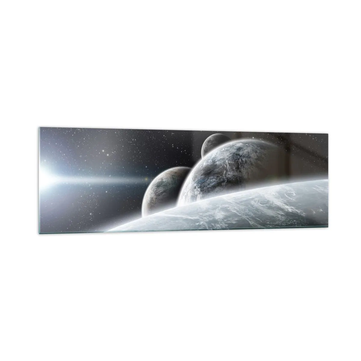 Tablou pe sticlă - Muzica cosmică a sferelor - 160x50 cm