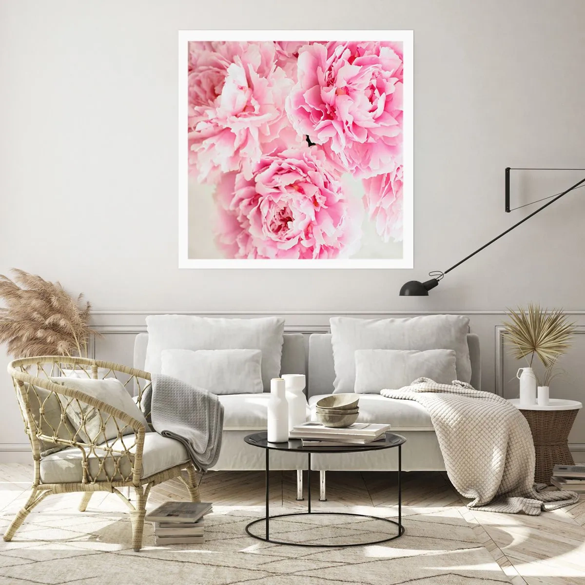 Poster - În luxul roz - 60x60 cm