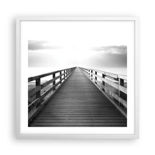 Poster în ramă albă - Departe, departe... - 50x50 cm