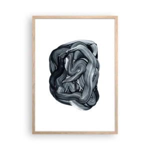 Poster în ramă de stejar deschis - Nu este atât de simplu - 50x70 cm