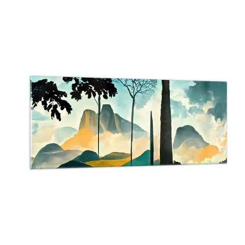 Tablou pe sticlă - Din ce în ce mai sus - 100x40 cm