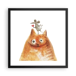 Poster în ramă neagră - Paradoxurile iubirii - 40x40 cm