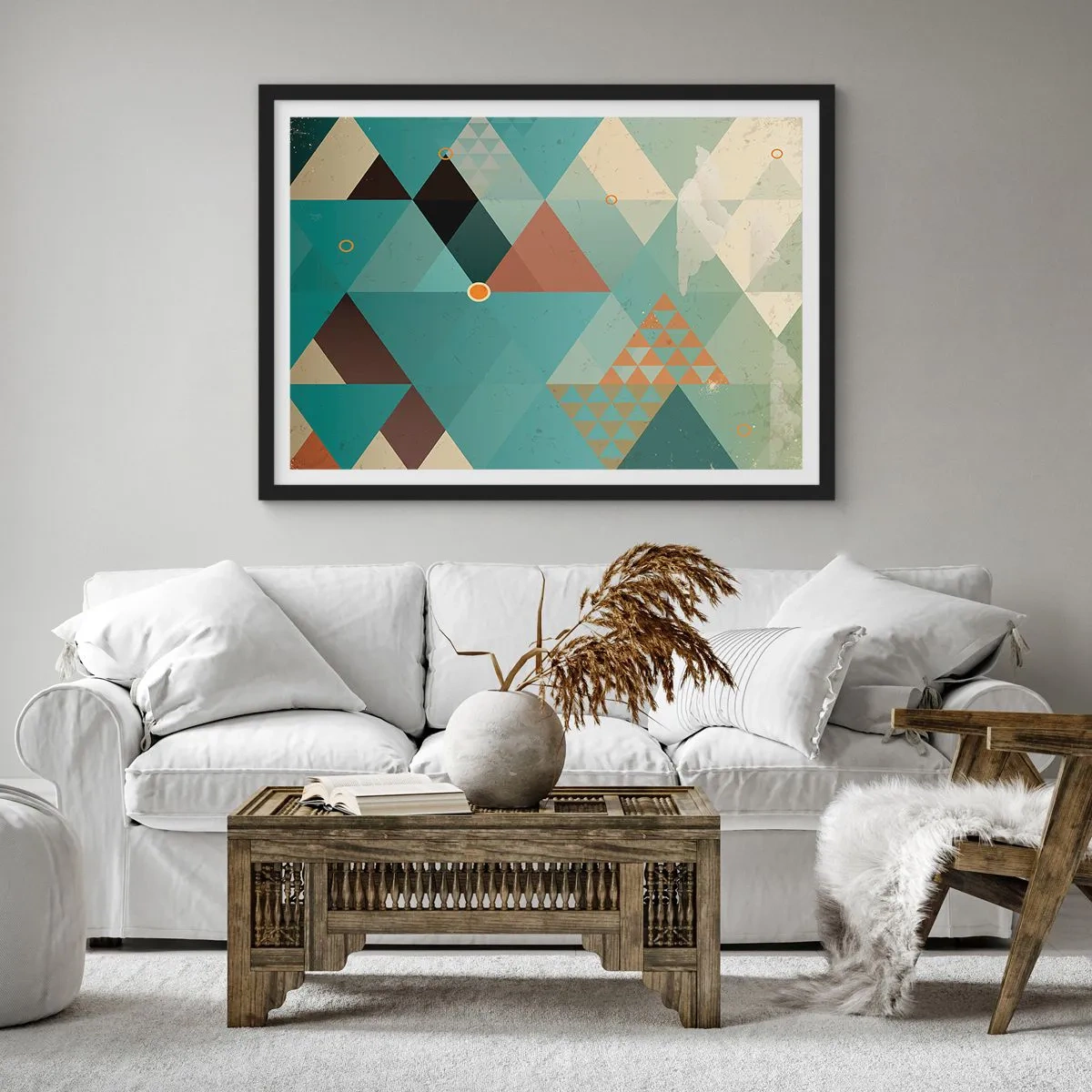 Poster în ramă neagră - Unitatea multiplicității, multiplicitatea unității - 70x50 cm