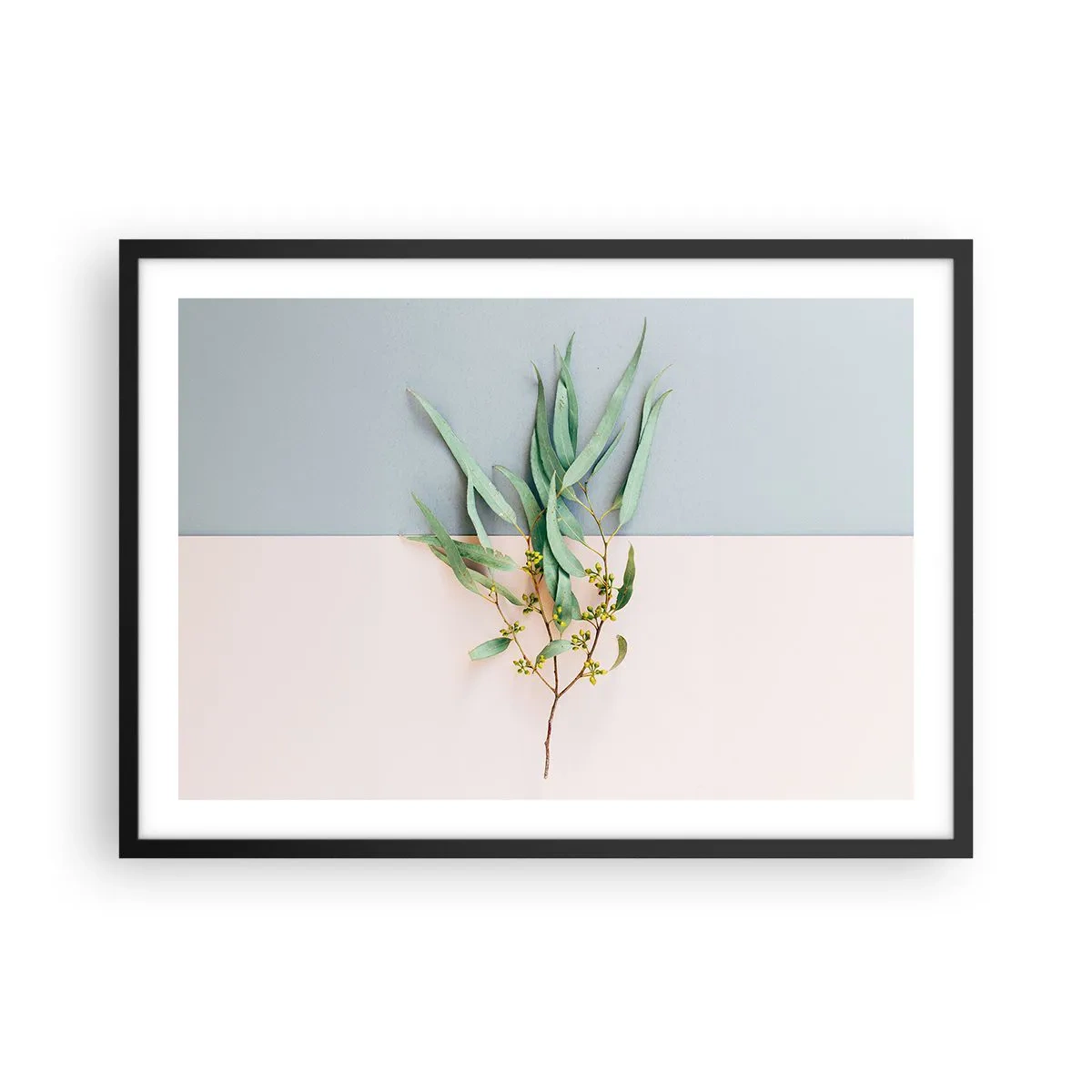 Poster în ramă neagră - Subtilitate pastelată - 70x50 cm