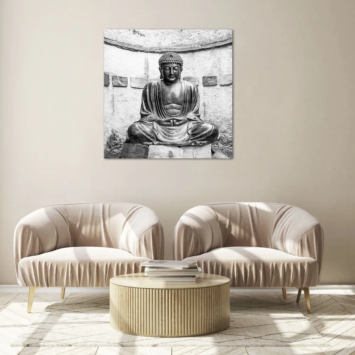 Tablou pe sticlă - La sursa păcii - 60x60 cm