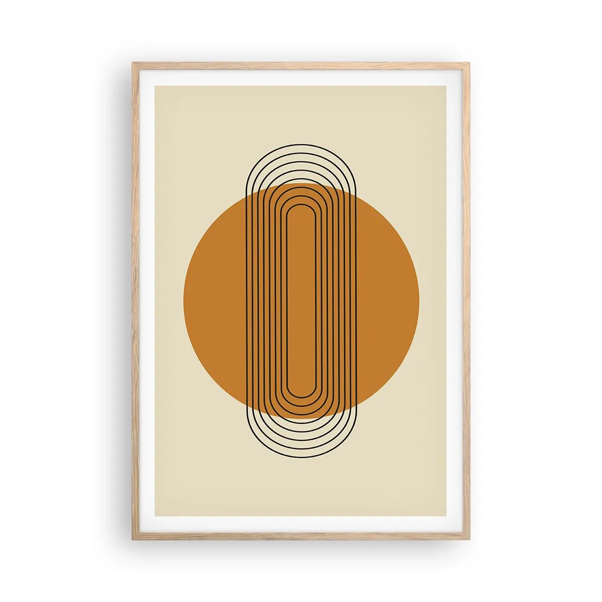 Poster în ramă de stejar deschis - Planul perfect - 70x100 cm