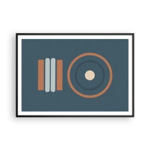 Poster în ramă neagră - Esența problemei - 100x70 cm