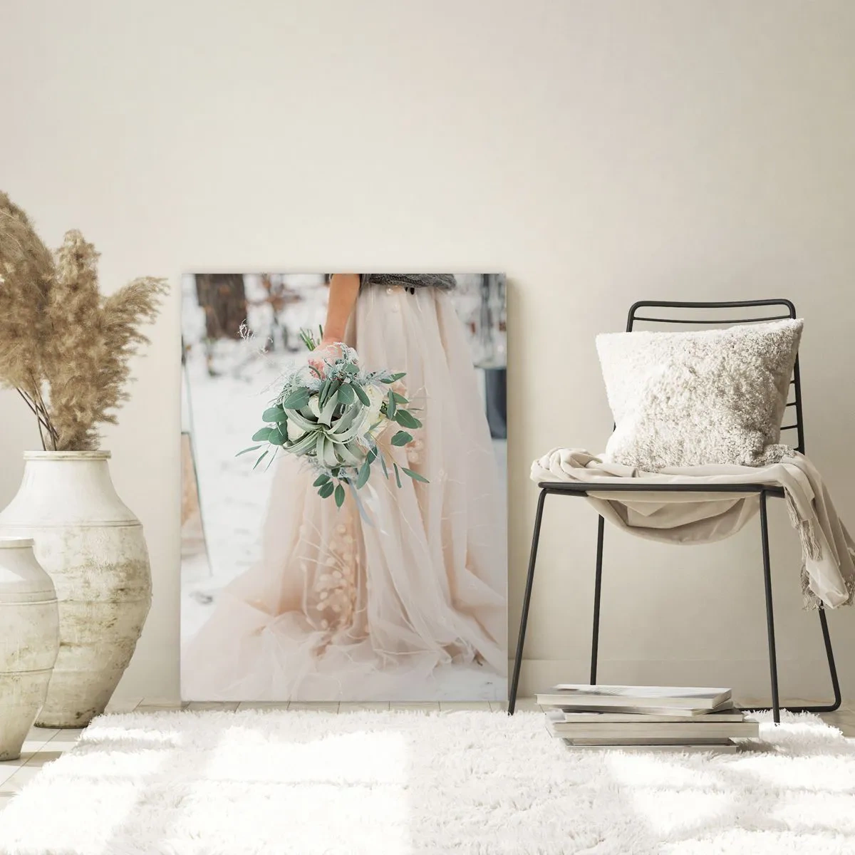 Tablou pe sticlă - Și au trăit fericiți până la adânci bătrâneți - 80x120 cm