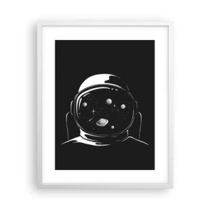 Poster în ramă albă - Mișto priveliște - 40x50 cm