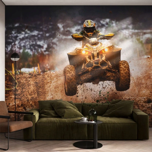 Fototapetă personalizată Premium Canvas - No risk no fun - Sport, Quad, Rasă