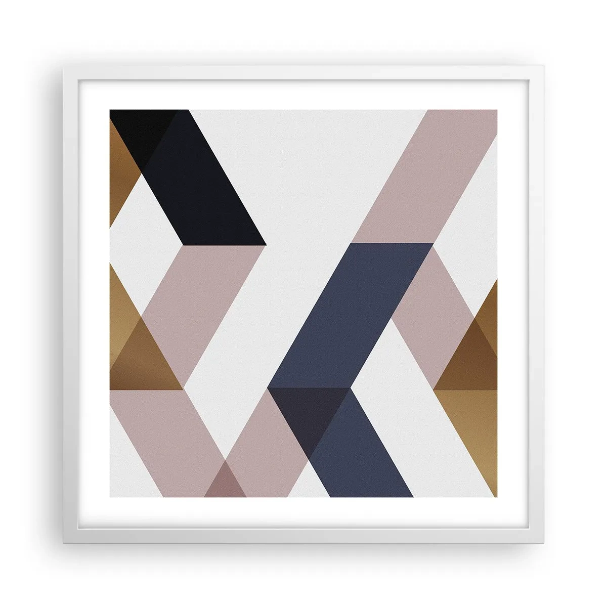 Poster în ramă albă - Planuri și unghiuri - 50x50 cm
