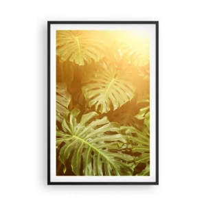 Poster în ramă neagră - Poftiți în verde - 61x91 cm