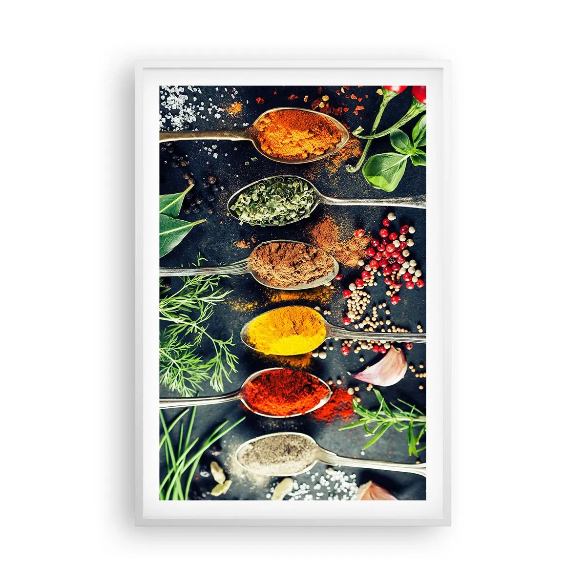 Poster în ramă albă - Magie culinară - 61x91 cm